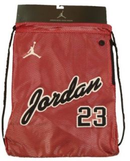 Jordan Boys Red Mesh Sling Backpack (One Size, Red