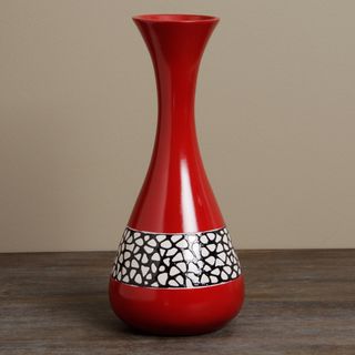 Vitraz Red Decorative Vase (Peru)