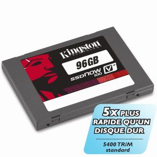 Kingston 96Go SSD V+100 2.5   Capacité 96 Go   Lecture (max) 230MB