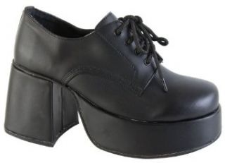  Womens 70s Black Platform Shoes (Sz Medium 7 8) Clothing