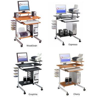 Ergonomically Designed Space Saver Computer Desk