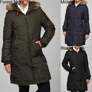 Tommy Hilfiger Womens Down Hooded Anorak