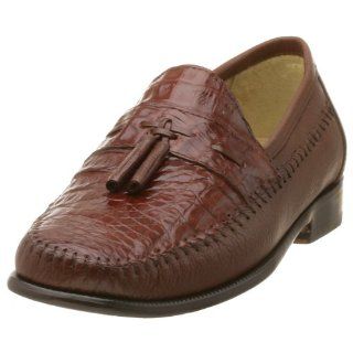 Florsheim Mens Ackerley Tassel Loafer,Cognac Alligator,7.5 D Shoes