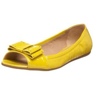 Kate Spade New York Womens Bow Peep Toe Flat,Citranella,5 M US: Shoes