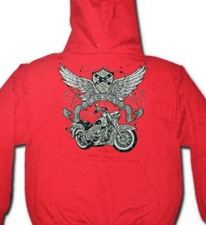 Southern Rebel Chopper Hoodie, Mens Motorcycle Sweatshirts