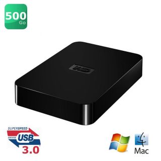 Disque dur externe de bureau 500 Go   Format 2.5   Interface USB 3.0