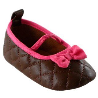  Luvable Friends Quilted Mary Jane, Brown, 12 18 months Shoes