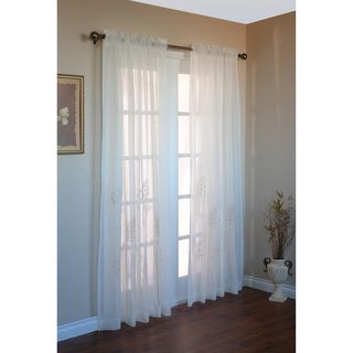 Hydrangea Sheer 84 inch Curtain Panel Pair