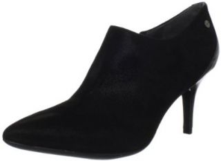  Calvin Klein Womens Nevah Shimmer Suede/Patent Ankle Boot: Shoes