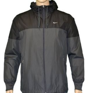 Nike Mens Hooded Windbreaker Rain Running Jacket Black XL