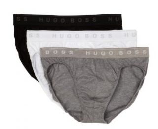 HUGO BOSS Mens Cotton Mini Brief 3 Pack, Multi/Grey