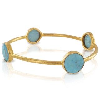 ELYA Designs 22k Goldplated Turquoise Bracelet