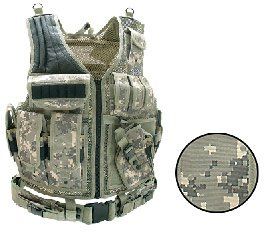 UTG Airsoft Deluxe Tactical Vest Army Digital Camo 547RT