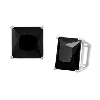 Tressa Sterling Silver Square Black 4mm CZ Stud Earrings Today $11.09