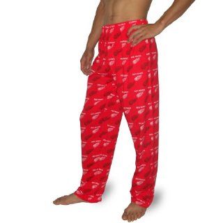 NHL Detroit Red Wings Mens Cotton Sleepwear / Pajama Pants