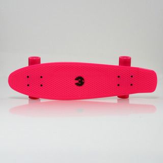 Rekon Banana Board Cruiser Complete Skateboard in Neon Pink (28 x 7.5