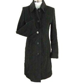 Jones New York Wool Blend Winter Coat Black 10 Clothing