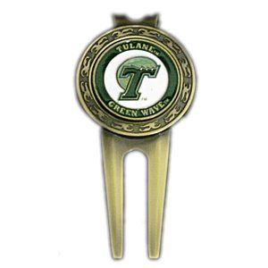 Tulane Green Wave NCAA College Golf Divot Tool With
