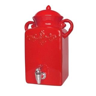 American Altelier Tuscan Red Beverage Dispenser