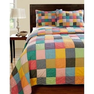 Landon Color Patchwork King size Quilt Set