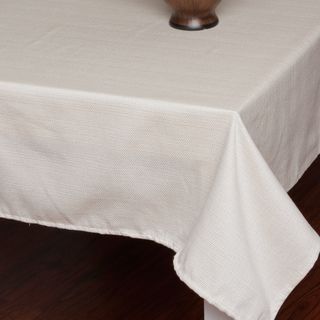Ivory Textured Tablecloth
