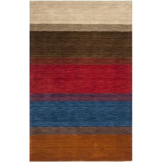 Safavieh Handmade Himalayan Gabeh Stripe Wool Rug