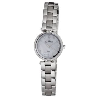 Skagen Womens Stainless Steel Crystal Watch Today $110.99