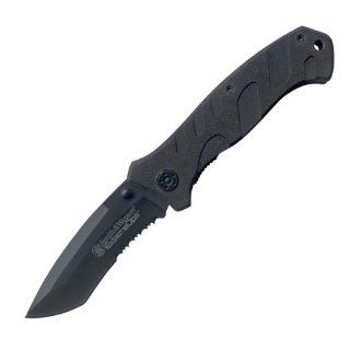 Smith & Wesson CKG108S Extreme Ops Serrated Folder Knife  