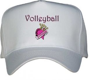 Volleyball Princess White Hat / Baseball Cap: Clothing