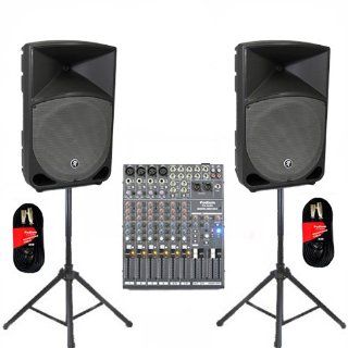 Mackie TH 12A Active DJ Powered THUMP Speakers, Mixer