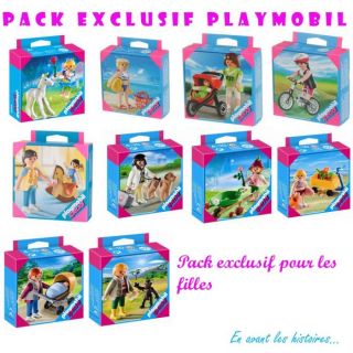 Pack exclusif Playmobil Fille   Achat / Vente UNIVERS MINIATURE