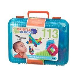 Bristle Blocks Deluxe Builder 113 Piece Case: Toys & Games