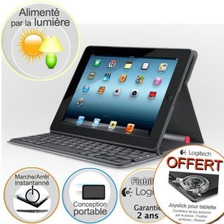 Logitech Solar Keyboard Folio for iPad   Achat / Vente CLAVIER   PAVE