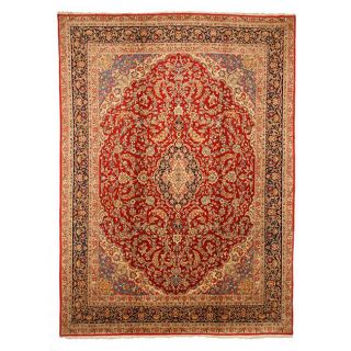 Hand knotted Kerman Fine Persian Wool Rug (98 x 133)