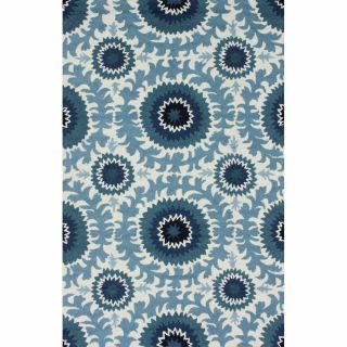 Handmade Suzanni Light Blue Rug (5 x 8) Today $183.99 Sale $165.59