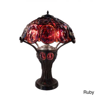 Tiffany Style Turtleback Table Lamp with Lighted Base Today $324.99