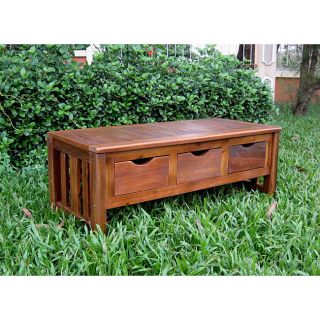 Large 3 drawer Acacia Bench Today $152.99 3.5 (12 reviews)