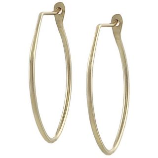 Goldfill 27 mm Oval Hoop Earrings