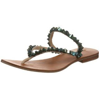 Precious Embellished Thong Sandal,Turquoise,40 EU/9 M US Shoes