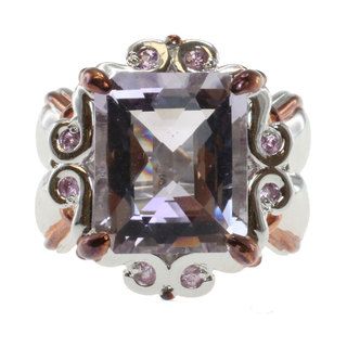 Michael Valitutti Two tone Rose de France and Pink Sapphires Ring