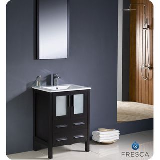 Fresca Torino 24 inch Espresso Modern Bathroom Vanity with Undermount