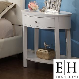 ETHAN HOME Neo Oval White Accent Table Nightstand Today $164.99 3.8