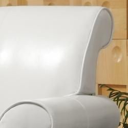 Noho White Bi Cast Leather Club Chair