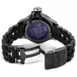 Invicta Mens Russian Diver Rubber Strap Black Ion plated Watch