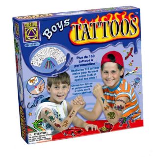 Creative Toys   150 tatoos à colorier à laide de feutres spéciaux