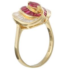 Encore by Le Vian 18k Gold Ruby and 1 1/5ct TDW Diamond Ring (I, SI1