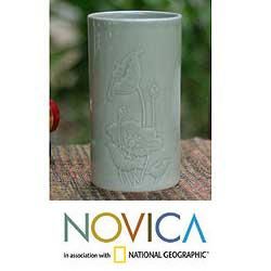 Celadon Ceramic Lotus Dance Vase (Thailand) Today $49.99