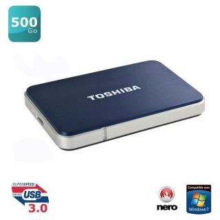Toshiba stor.E Edition 500 Go Blue   Achat / Vente DISQUE DUR EXTERNE