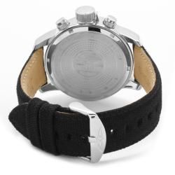 Invicta Mens Force Black Leather Watch