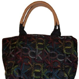 Womens Calvin Klein Purse Handbag Multicolor Signature Logo Casual